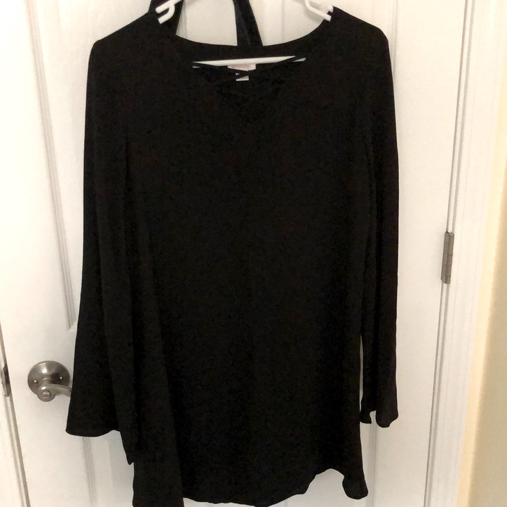 Black dress, long sleeve, size S, barely worn
